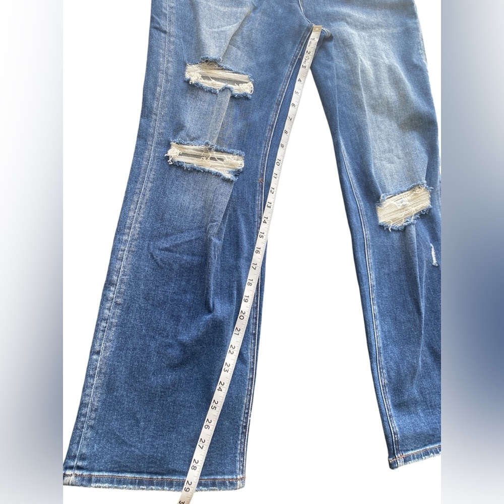Ceros 90”s Vintage Dad Jeans High Rise Distressed‎ Medium Wash - Picture 6 of 15